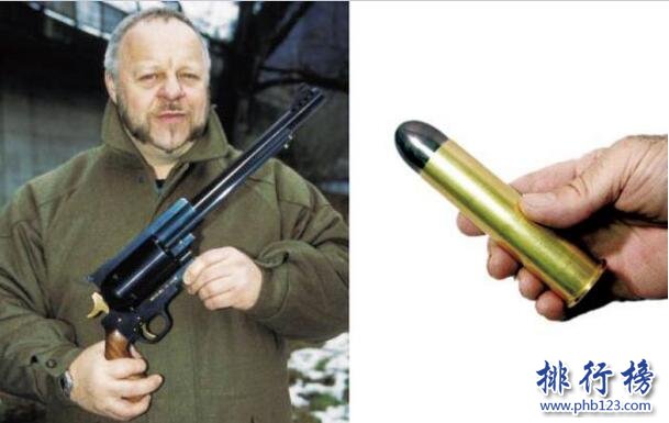 威力最大的手枪排名：PfeiferZeliska转轮手枪，子弹比手榴弹还大