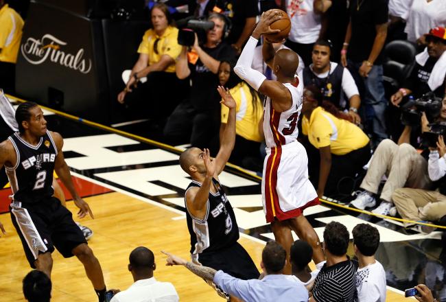 NBA季后赛三分排行榜：雷阿伦385记力压米勒