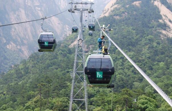 中国十大著名索道缆车景点：黄山索道上榜(5A景区)