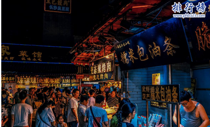 武汉十大小吃街：楚河汉街第9 第4是吃货必去之地