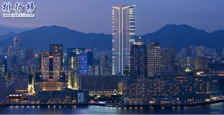 香港十大高楼2018 香港第一高楼环球贸易广场484米