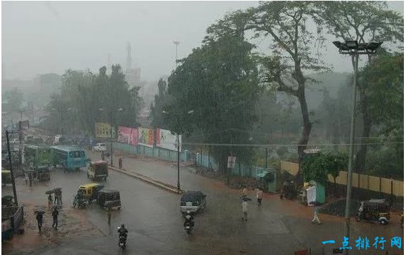 世界十大降雨量最多的城市  简直是水城！