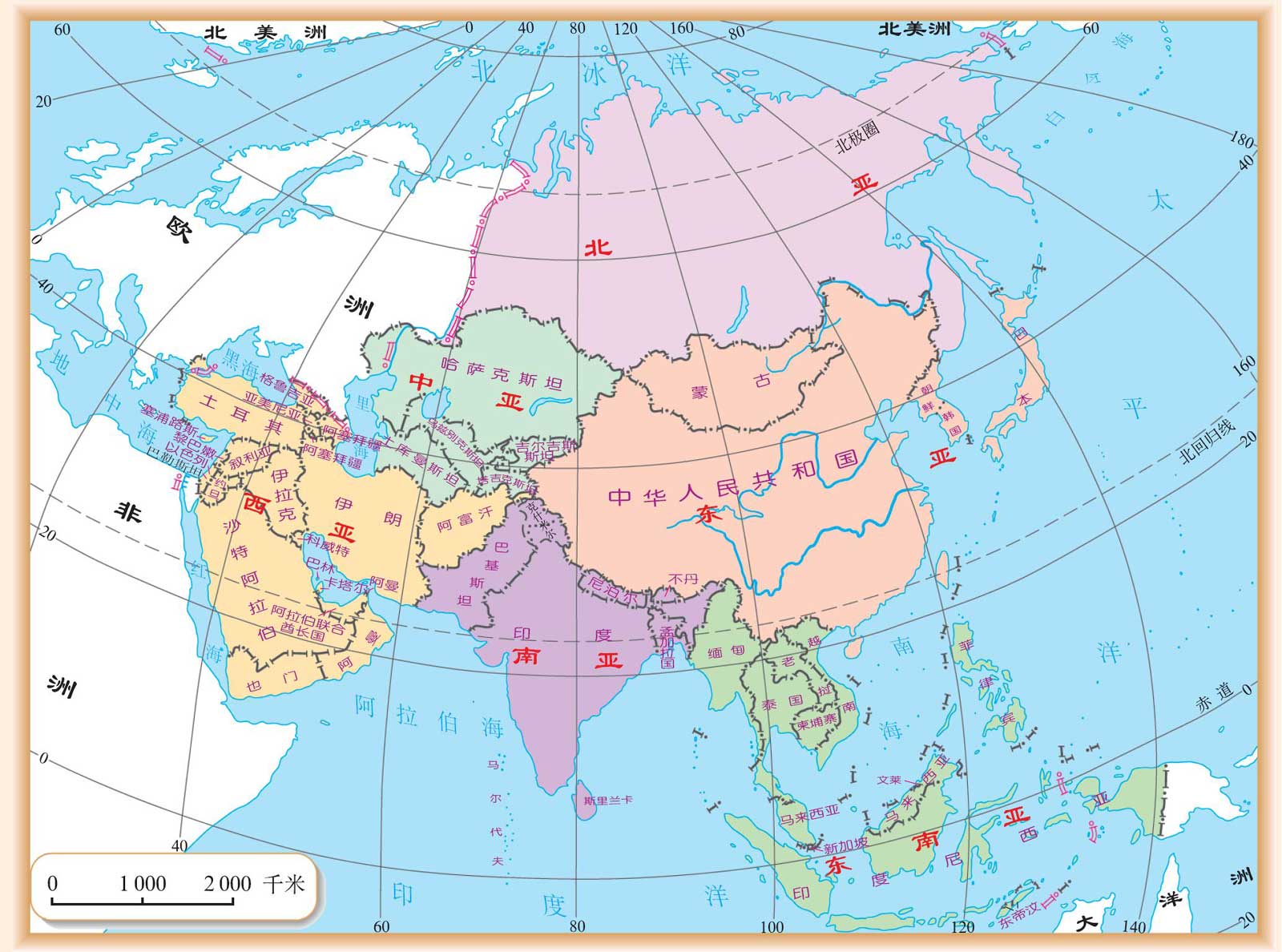 2016亚洲国家面积排名,最全亚洲国家面积排行榜
