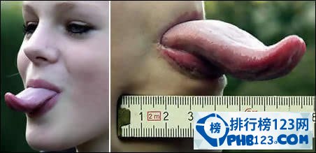 世界上舌头最长的女人
