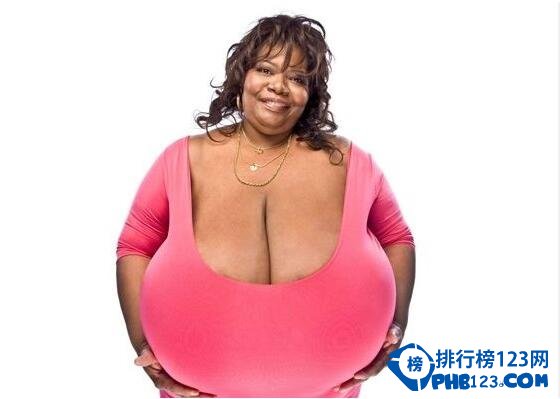 世界上最大的胸部，安妮·霍金斯特纳(胸部重达77斤)