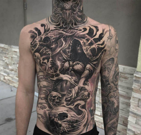 世界上最邪的十大纹身 第一名的居然是山羊纹身