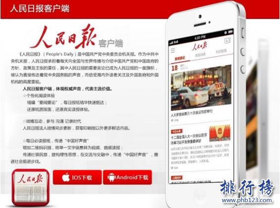 2017上半年中国华北地区媒体APP下载量排行榜：人民日报2.08亿次登顶