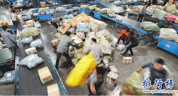 2017年上半年全国各城市快递业务量排行榜：广上深杭前四