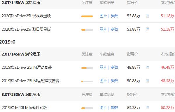 宝马z4价格多少钱 宝马z4的落地价格为57.31万元