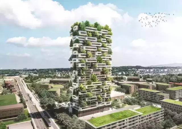 世界第一垂直森林建筑，香柏之塔高达36层