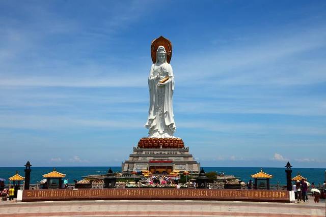 世界上最高的海上观音像 比自由女神还要高15米