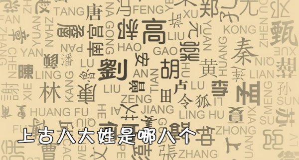 中华上古八大姓，你的姓属于哪一个？