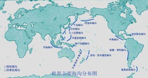 世界十大最深海沟，马里亚纳海沟摘得桂冠