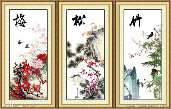 岁寒三友是指哪三个植物？松树、竹子及梅花