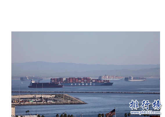 北美洲十大最繁忙集装箱港口排行榜：其中加州洛杉矶港、加州长滩港