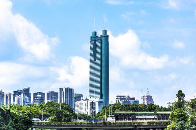 深圳十大地标性建筑排行，深圳地王大厦排第一位