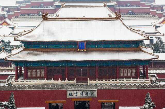 北京十大冬季旅游景点，故宫博物院排第一位