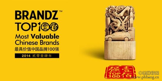 2014年最具价值中国品牌100强排行榜