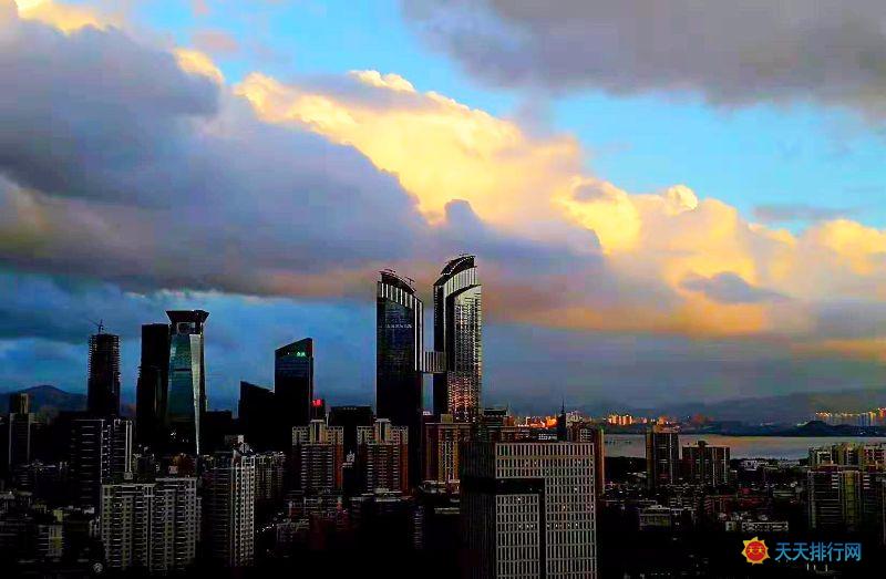 2019年中国15个副省级城市综合实力排名