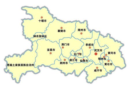 湖北各市面积排行