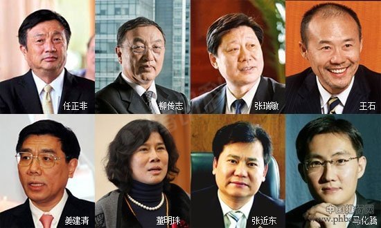 2014中国十大最具影响力的商界领袖