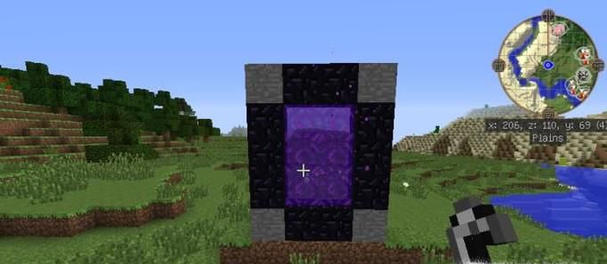 (我的世界)怎么用10个黑曜石造下界传送门