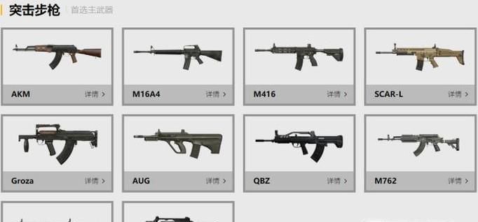 绝地求生刺激战场枪支大全 枪支详解