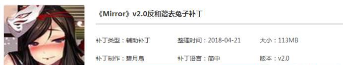 mirror去兔子补丁怎么用