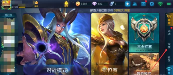 王者荣耀怎么观战好友