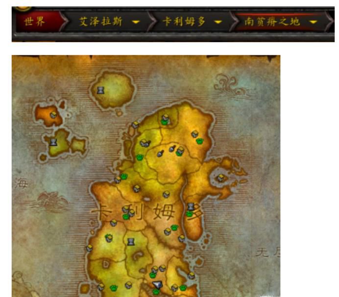 魔兽世界路线图 剃刀沼泽怎么去