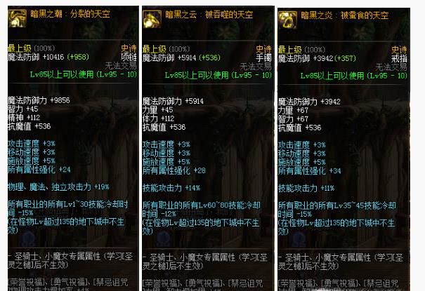 DNF黑暗的第一权能套装/第二权能套装怎么选择