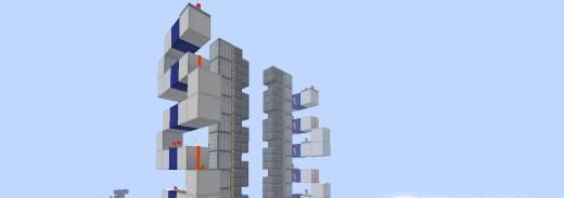 Minecraft我的世界红石电梯 活塞电梯怎么做