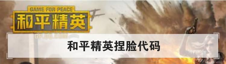 和平精英捏脸代码