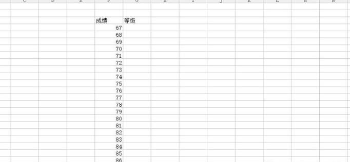 excel怎样为成绩划分等级