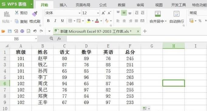 excel根据班级号和总分求最高分、最低分