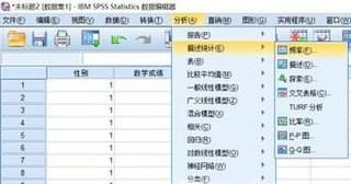 spss如何制作频数表