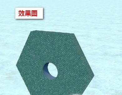 c4d中如何在六边型中间穿一个洞？