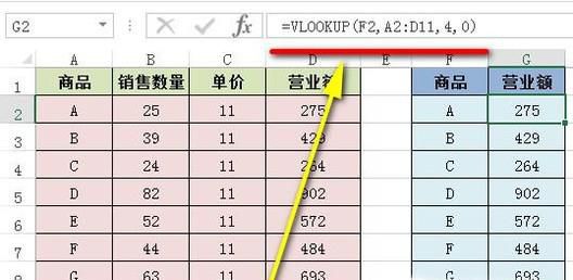 电子表格如何使用VLOOKUP函数