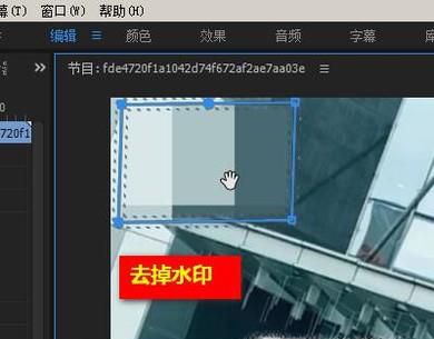 视频中的水印该怎么去掉？