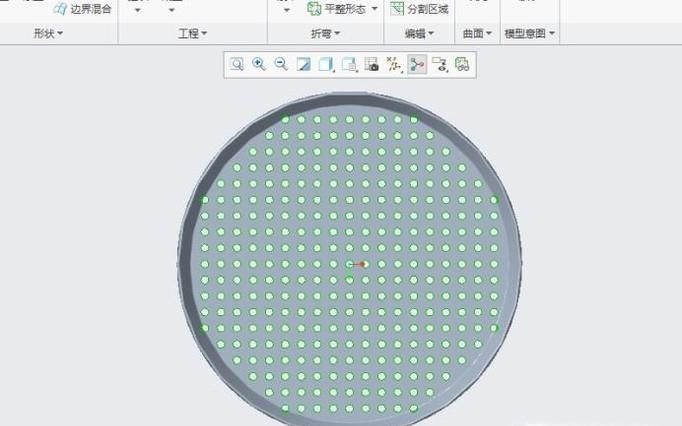 如何用creo创建钣金筛网？