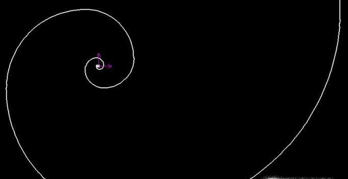 怎么用caxa电子图板绘制黄金螺旋线