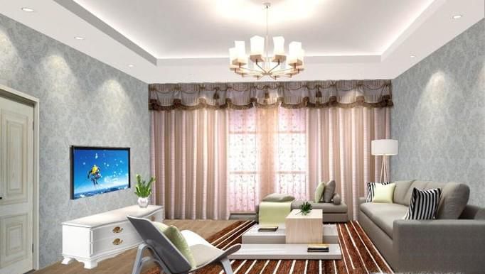 窗帘设计效果图简单、快速的制作方法