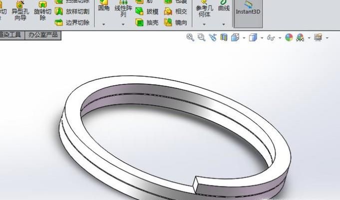 SolidWorks如何造钥匙环？