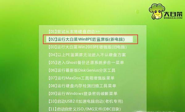 大白菜装系统教程
