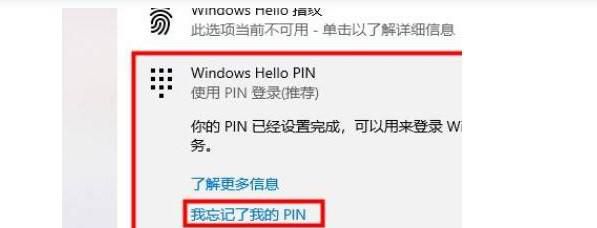 win10笔记本电脑pin码忘了开不了机