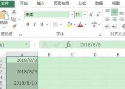 Excel隔行录入连续日期的操作方法有什么
