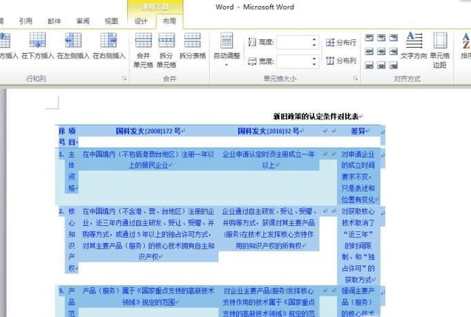 Word2010中自动调整表格大小的设置方法
