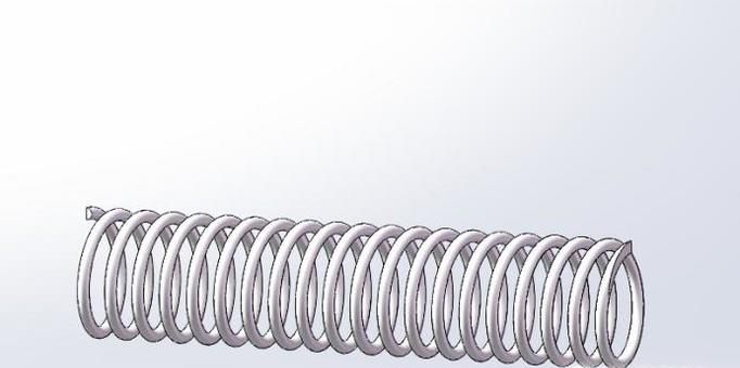 如何用SolidWorks创建一个压缩弹簧？