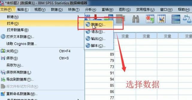 如何在SPSS中导入txt文本数据
