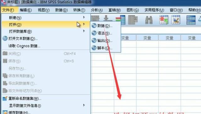 如何在SPSS软件中对数据文件进行结构重组
